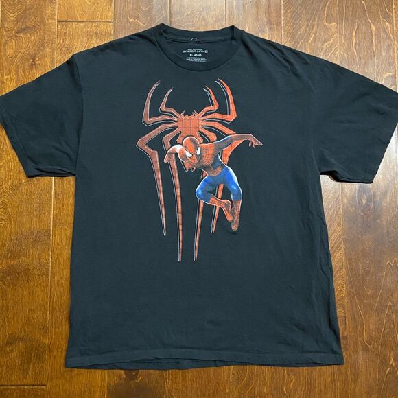 Mad Engine Marvel Amazing Spider-Man 2 Movie Graphic Tee Black Men's Size XL - Picture 3 of 7